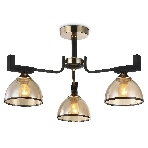 Светильник Ambrella light TR9098/3 BK/GD/TI черный/золото/янтарь E27*3 max 40W D600*316, фото7