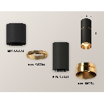 Светильник Ambrella Light XS6323062 SBK/PYG черный песок/золото желтое полированное MR16 GU5.3 (C6302, A2062, C6323, N6134), фото 1