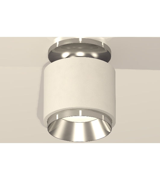 Светильник Ambrella Light XS7510080 SWH/PSL белый песок/серебро полированное MR16 GU5.3 (N7927, C7510, N7032)