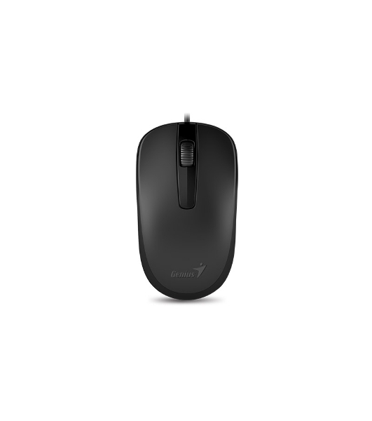 Мышь проводная Genius DX-120 черный, 1000 dpi, USB, кнопки - 3