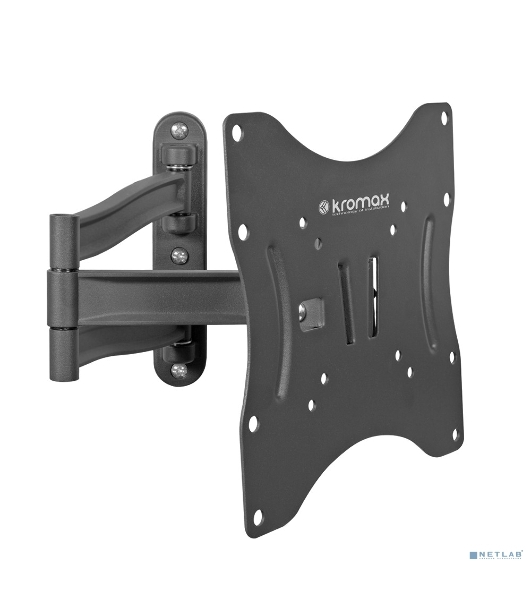 Кронштейн для телевизора Kromax TECHNO-3 серый 15'-40' макс.20кг настенный поворотно-выдвижной и наклонный