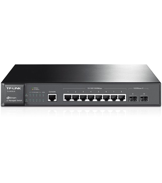 Коммутатор TP-Link SMB TL-SG3210 JetStream 8-Port Gigabit L2 Lite Managed Switch with 2 SFP Slots