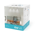 Светильник Gauss Overhead накл цил 6W 420lm 4100K 170-240V IP20 68x75мм белый с расс LED, фото8