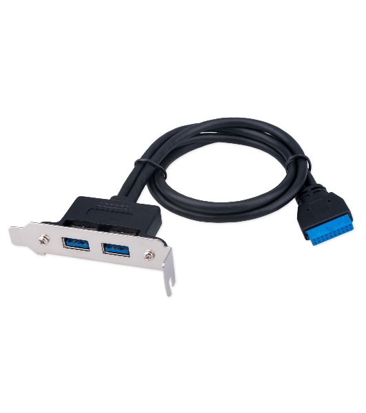 Планка USB 3.0 на заднюю панель низкопрофильная Cablexpert CC-USB3-RECEPTACLE-LP, 2 порта USB