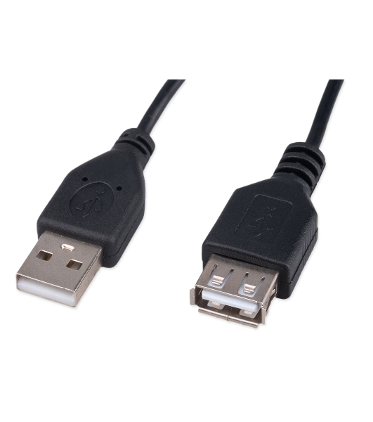 Кабель-удлинитель USB2.0 Гарнизон GCC-USB2-AMAF-4.5M, AM/AF, медь, 4.5м, черный, пакет