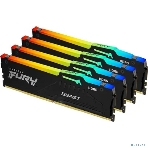 Оперативная память Kingston Fury Beast, DDR5, 64Gb (4x16GB), 5200MHz, CL40, DIMM, с радиаторами, RGB, черный, фото5