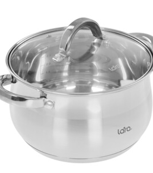 Кастрюля Lara СИМФОНИЯ LR02-462 3.9 л, 20x12,5 см,