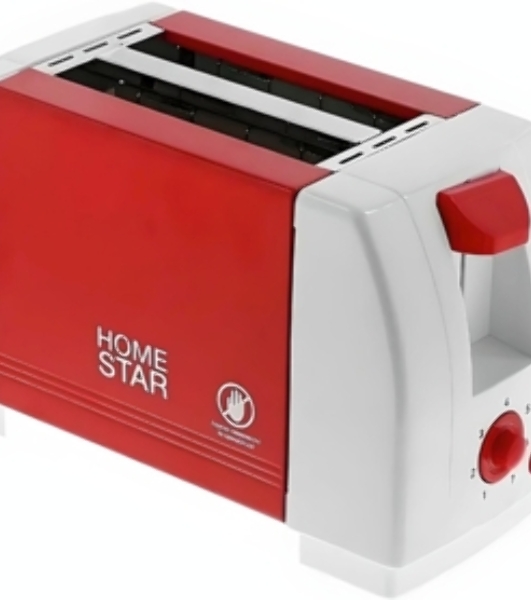Тостер Homestar HS-2002 коралл, 750 Вт, 2 слота