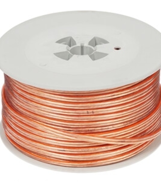 Акустический кабель Cablexpert CC-TC2x2,5-100M, прозрачный, 100 м, на катушке