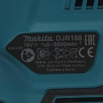 Пила сабельная Makita DJR188Z 18В, Li-ion, 0-3000об\м, ход-20мм, рез-255мм, фото7