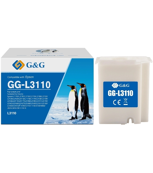 Бункер G&G GG-L3110 (L3110 емкость для отработанных чернил) для Epson L1110/L3110/L3118/L3119/L3108/L3150/L3158/L3160/L3116/L1118/L1119/L3106