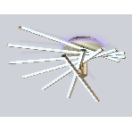 Потолочный светодиодный светильник Ambrella light FL6244 GD золото 125W 3000K-6400K+RGB 900*750*230 (ПДУ ИК), фото8