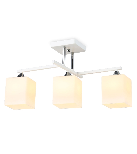 Светильник Ambrella light TR303113/3 WH/CH/FR белый/хром/белый матовый E27/3 max 40W 490*260*290