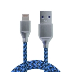 Кабель USB ACD-Titan Lightning - USB-A Нейлон, 1м, сине-черный, фото8