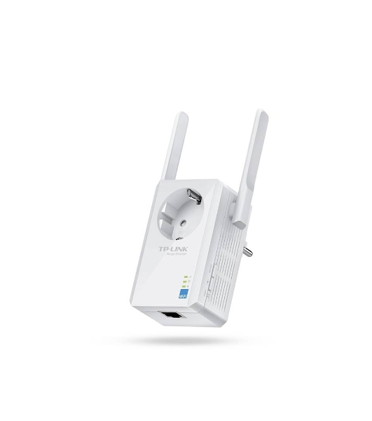 Сетевой адаптер TP-Link SOHO TL-WA860RE 300Mbps Wireless N Wall Plugged Range Extender with AC Passthrough, QCA(Atheros), 2T2R, 2.4GHz, 802.11b/g/n, 1 10/100Mbps LAN port, Range Extender button, Range Extender mode, suppo поставляется без кабеля RJ-45