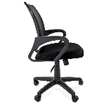 Кресло Chairman 696 TW-01 черный, ткань, 120 кг, механизм качания, фото12