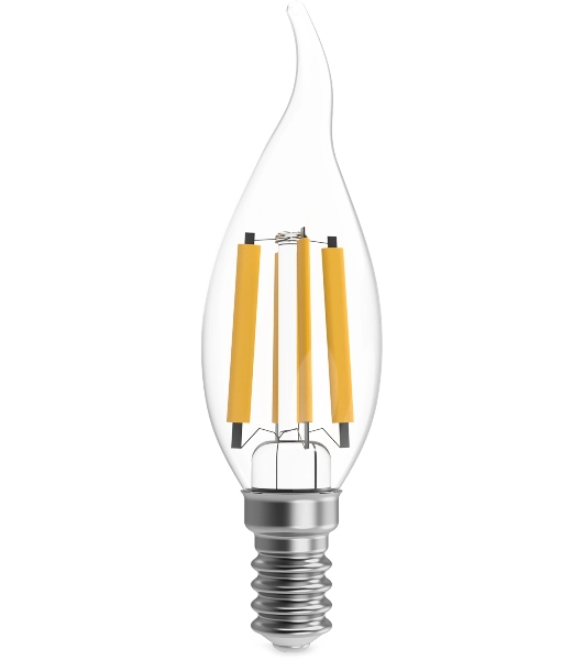 Лампа филам. Gauss Filament 13Вт цок.:E14 свеча св.свеч.бел.теп. (упак.:10шт) (104801113)