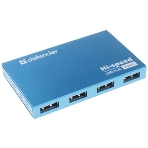 USB-концентраторы Defender Septima Slim, USB 2.0, USB 7 портов, блок питания/USB, фото6