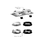 Корпус светильника C6526 SBK черный песок 160*80*H25mm MR16 GU5.3, фото5