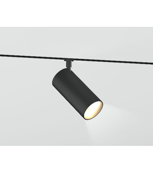 Трековый светильник GL2315 BK черный IP20 24W 3CCT 3000-6400K 48V D65*140
