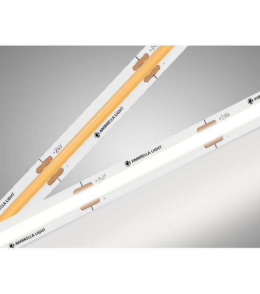 Светодиодная лента Ambrella light GS4752 COB 528Led/14W m/ 24V IP20 4500K/ 5m*10mm*2mm (2 конт.)