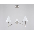 Люстра Ambrella light LH57121/3 SN/FR никель/белый матовый E14/3 max 40W D650*590, фото4