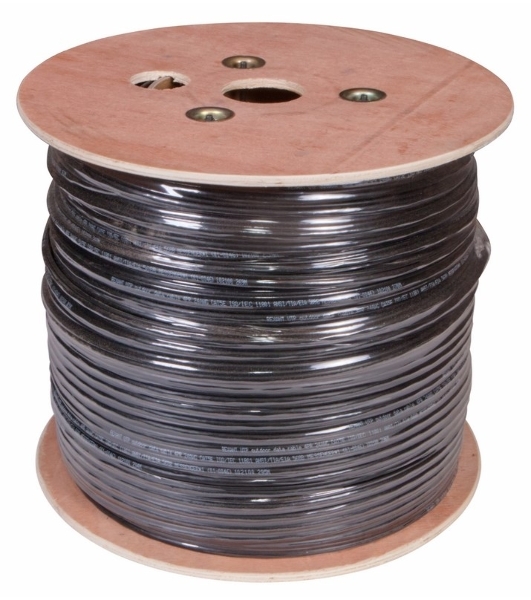 Кабель витая пара Rexant UTP 4PR 24AWG, cat.5e наружный (OUTDOOR) + ТРОС*1 (бухта 305 м)