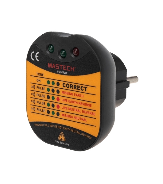 Тестер розеток MS6860D MASTECH
