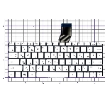 Клавиатура для ноутбука HP Stream 11-ak белая, фото2