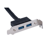 Планка USB 3.0 на заднюю панель низкопрофильная Cablexpert CC-USB3-RECEPTACLE-LP, 2 порта USB, фото6