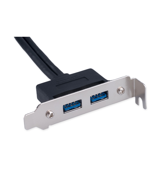 Планка USB 3.0 на заднюю панель низкопрофильная Cablexpert CC-USB3-RECEPTACLE-LP, 2 порта USB