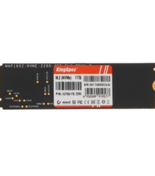 Накопитель SSD KingSpec XG7000, 1Tb, PCIe 4.0 x4, M.2 2280, NVMe, R/W 7400/6600