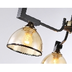 Светильник Ambrella light TR9098/3 BK/GD/TI черный/золото/янтарь E27*3 max 40W D600*316, фото4
