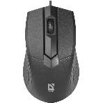Мышь проводная Defender Optimum MB-270 черный, 1000 dpi, USB, кнопки - 3, фото6
