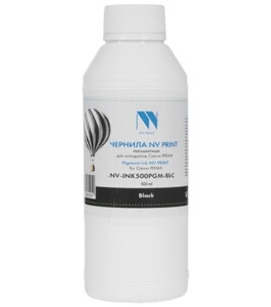 Чернила NVPrint пигментные NV-INK500PGM-BkC для аппаратов Canon PIXMA G5040, G6040, G2040, G7040, G1420, G2420, G3420, G2460, G3460, G3400, G4400, G2400, G1400, G3410, G4410, G2410, G1410, G3411, G1411, G1416; MAXIFY GX6040, GX7040 (500мл) черный
