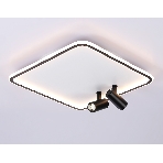 Светильник Ambrella light FL5115/1+2 WH/BK белый/черный 97W 3000K-6400K 480*480*130 (ПДУ ИК), фото6