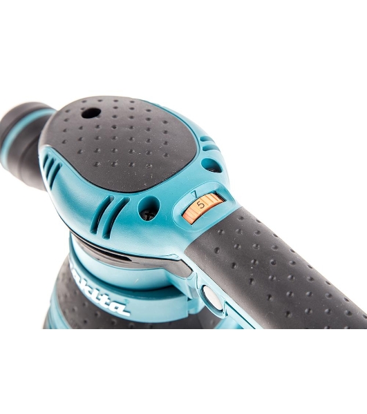 Эксцентриковая шлифовальная машина Makita BO5041 ЭШМ,300Вт,ф125мм,4000-12000об\м,ампл-2.8мм,1.4кг,кор,п\сборник,доп.рукоятка