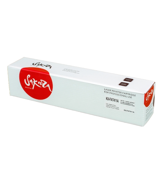 Картридж Sakura KXFAT411А для Panasonic KX-MB1900, KX-MB2000, KX-MB2020, KX-MB2030, KX-MB2051, KX-MB2061, черный, 2000 к.