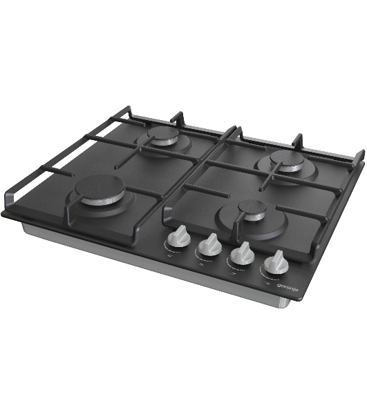 Газовая варочная панель Gorenje G641EXB, 4 конфорки, металл, черный