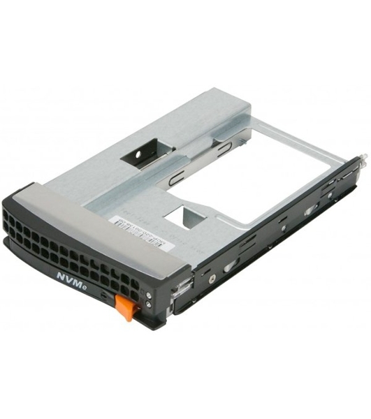 Корзина Supermicro MCP-220-00138-0B Tool-less NVMe Black gen-5 3.5-to-2.5 drive tray, Orange tab
