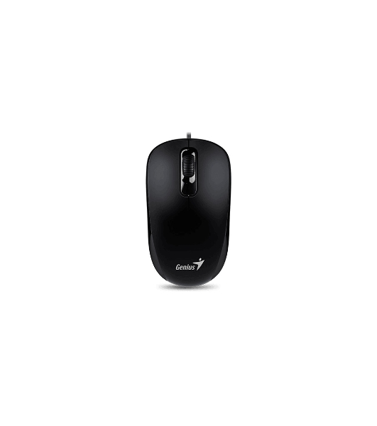 Мышь проводная Genius DX-110 черный, 1000 dpi, USB, кнопки - 3