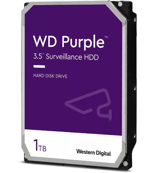 Жесткий диск Western Digital 1Tb Purple, SATA III 5400rpm, 64Mb 3.5