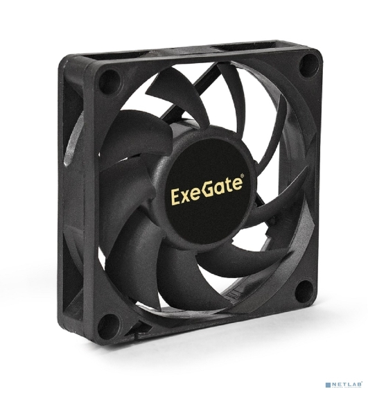 Вентилятор для корпуса ExeGate ExtraSilent ES07015S3P черный, 70 мм, 2000 об/мин, 18 дБ, 3 pin