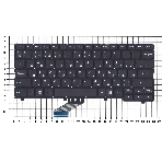 Клавиатура для ноутбука Lenovo Ideapad 110S-11 черная без рамки, фото2