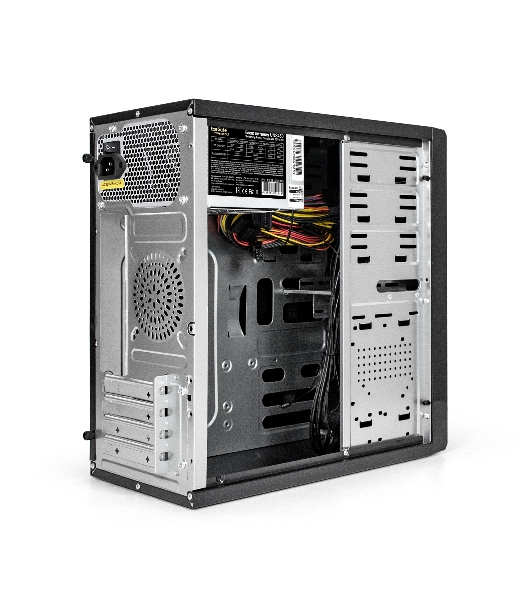 Компьютерный корпус Minitower ExeGate MA-371X-UNS450 (mATX, БП UNS450 с вент. 12см, 2*USB+2*USB 3.0, аудио, черный)
