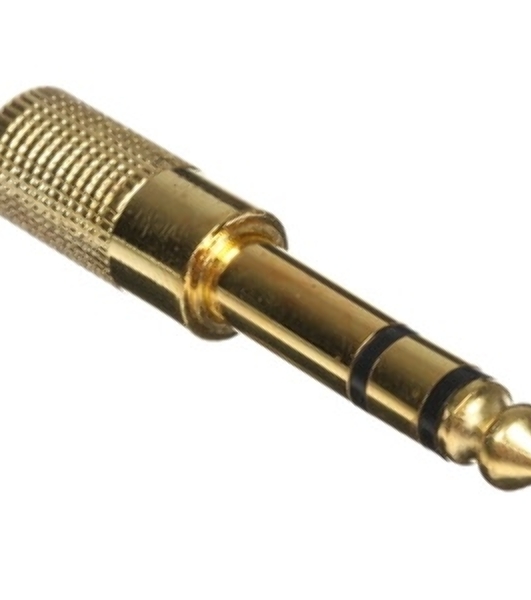 Аудио переходник Cablexpert A-63M-35F, Jack6.3(M) на Jack3.5(F) стерео, золотой, пакет
