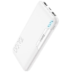Портативный аккумулятор 10000mAh 2USB+1Type-C+1Micro USB 2.0A Hoco J158A (White), фото4