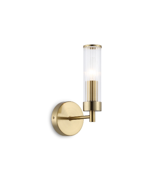 Настенный светильник Ambrella light LH55164 BS/CL латунь/прозрачный E14 max 40W 155*100*245
