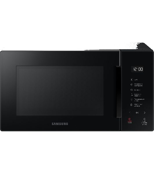 Микроволновая печь Samsung MS23T5018AK/BW черный, 23 л, 800 Вт, переключатели - сенсор