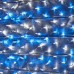 Гирлянда Neon-night Сеть 'НЕТ ЛАЙТ' 2х1.5м 288 LED 18Вт 220В IP44 (с контроллером) бел./син.; черный провод, фото5